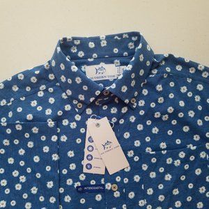 NEW Southern Tide Intercoastal Performance Floral Button Front Shirt Men's Small